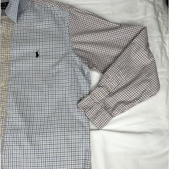 Ralph Lauren Classic Fit Color Block Checks Plaid Unique Men’s shirt size Large - Picture 3 of 9